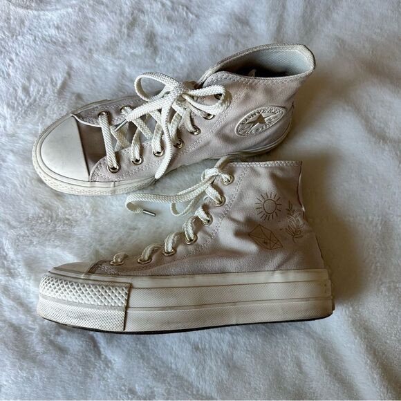 Converse Desert Sand Festival Platform Sneakers Women’s Size 6.5 - Picture 7 of 16